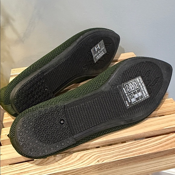 HP🌈 BNWT! H Halston Olive Green Fabric Women’s Loafers HH - Deniero Size 7 - Picture 12 of 13